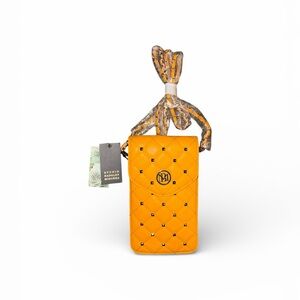 Bagley Mischka Quilted Phone Crossbody Yellow NWT